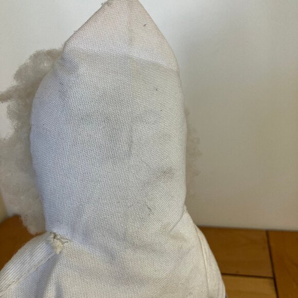 Inuit Hand Crafted Cloth Doll with Traditional Canvas Outfit & Mukluks Vintage - Picture 6 of 7